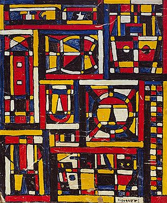 Constructivo en colores primarios by Hugo Giovanetti - Auction record, sale price, and art valuation. Compare with similar artists and explore comparable artworks.