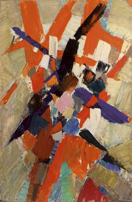 COMPOSITION, 1971 by Jacques Germain - Auction record, sale price, and art valuation. Compare with similar artists and explore comparable artworks.