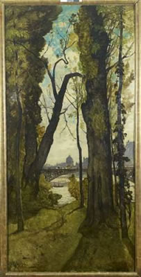 Le pont des Saints-Pères et le dôme de l'Institut by Henri-Joseph Harpignies - Auction record, sale price, and art valuation. Compare with similar artists and explore comparable artworks.