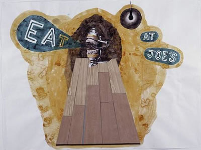 Eat at Joe's by Damien Deroubaix - Auction record, sale price, and art valuation. Compare with similar artists and explore comparable artworks.