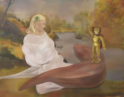 Sample artwork by Oda Jaune (Born 1979), known for paintings - View similar artists and auction records