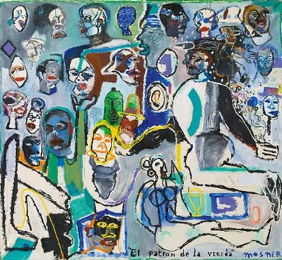 Sample artwork by Ricardo Mosner (Born 1948), known for performance art, painting, sculpture, engraving, murals, illustration - View similar artists and auction records
