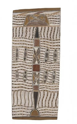 L'esprit gardien de l'arbre paperbark / The Guardian Spirit of the Paperbark Tree by Nanyin Maymura - Auction record, sale price, and art valuation. Compare with similar artists and explore comparable artworks.