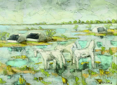 Chevaux en Camargues