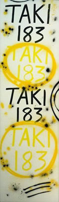 TOP TO BOTTOM V by Taki 183 - Auction record, sale price, and art valuation. Compare with similar artists and explore comparable artworks.