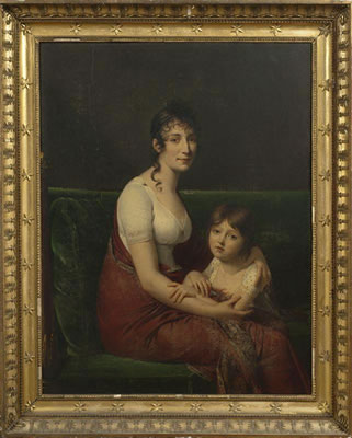 Portrait de Madame Joseph CORNUDET - DESPREZ et de sa fille