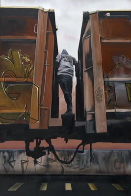Sample artwork by Orizon (Born 1984), known for graffiti art - View similar artists and auction records