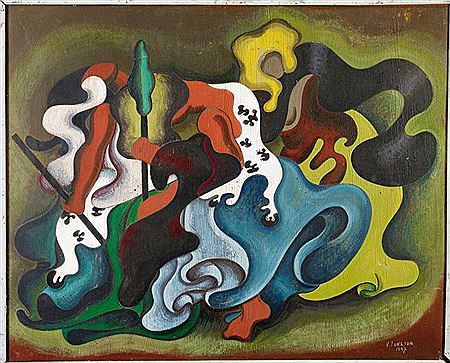 Sample artwork by Vera Idelson (1893 - 1977), known for painting - View similar artists and auction records