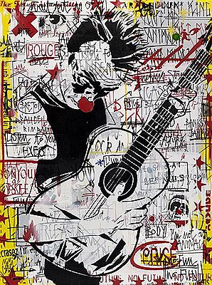 Sample artwork by Mimi the Clown (Born 1974), known for graffiti art - View similar artists and auction records