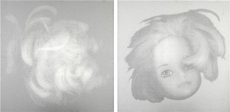 Tête de poupée et cheveux (2)
