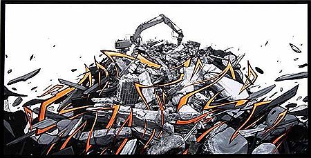 Sample artwork by Katre (Born 1977), known for street art painting - View similar artists and auction records