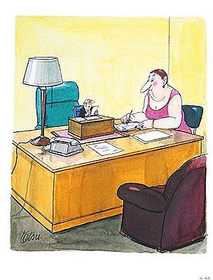 Le directeur et sa secrétaire