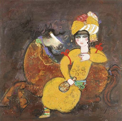 Afternoon Rest by Nasser Ovissi - Auction record, sale price, and art valuation. Compare with similar artists and explore comparable artworks.