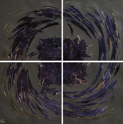 Circumambulation of Mecca (Pilgrimage) (polyptych)