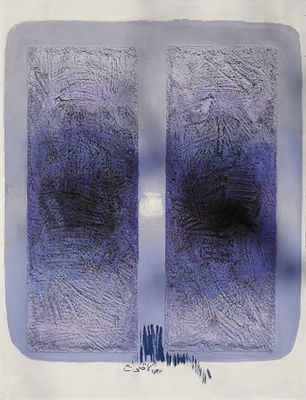 Sample artwork by Hossein Kazemi (1924 - 1996), known for abstract painting, ceramics, teaching - View similar artists and auction records