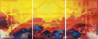 Bishra (Announcement) (triptych)