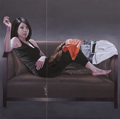 Portrait of Sara Shamma: Self-portrait