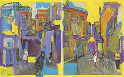 Two Teenagers --diptych