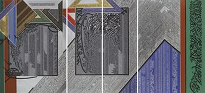 Triptych 3 by Nja Mahdaoui - Auction record, sale price, and art valuation. Compare with similar artists and explore comparable artworks.