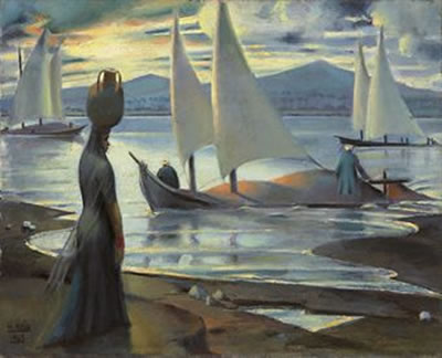 Sunset On The Nile At Luxor