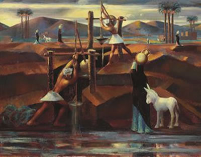 Les Chadoufs by Mahmoud Said - Auction record, sale price, and art valuation. Compare with similar artists and explore comparable artworks.