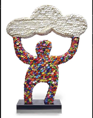 Boy Carrying A Cloud