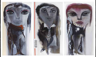 Sample artwork by Kais Salman (Born 1976), known for abstract figurative mixed media, painting - View similar artists and auction records