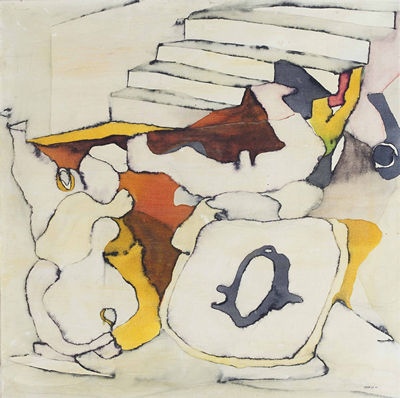 Sample artwork by Kakafian Ardash (1941 - 1999), known for exploring chinese inkwork, expressionism, miniatures, and creating avant-garde political propaganda posters. - View similar artists and auction records