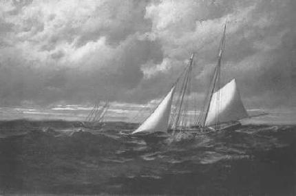 Schooners at Sea