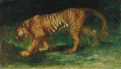 Walking Tiger by Robert Loftin Newman - Auction record, sale price, and art valuation. Compare with similar artists and explore comparable artworks.