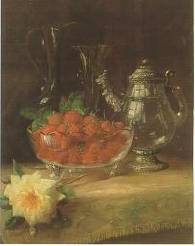 Strawberries and Still LIfe by Frederick Fenetty - Auction record, sale price, and art valuation. Compare with similar artists and explore comparable artworks.