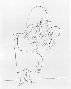 Portrait of Saul Steinberg: Self-portrait