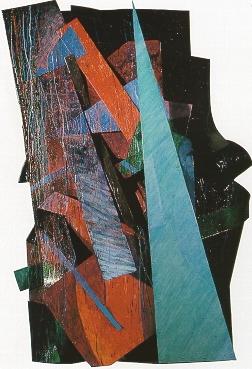 Sample artwork by Tom Holland (Born 1936), known for abstract mixed media, geometric wall relief - View similar artists and auction records