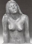 A Painted Plaster Torso of a