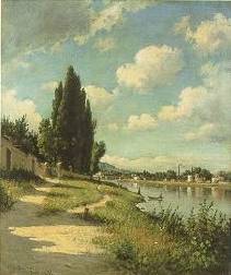Along the River by Hiram Reynolds Bloomer - Auction record, sale price, and art valuation. Compare with similar artists and explore comparable artworks.