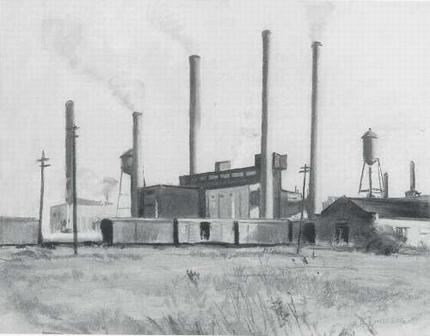 Industrial Landscape by Arthur Lindberg - Auction record, sale price, and art valuation. Compare with similar artists and explore comparable artworks.