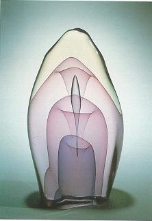 Sample artwork by Dominick Labino (1910 - 1987), known for sculptor-mod glass - View similar artists and auction records
