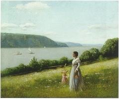 Woman Looking Out Over the