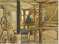 A Weaver at his Loom