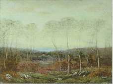 Autumn Evening by Dwight William Tryon - Auction record, sale price, and art valuation. Compare with similar artists and explore comparable artworks.