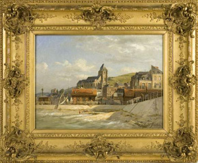 Sample artwork by Eugène Berthelon (1829 - 1924), known for landscape and marine painting - View similar artists and auction records