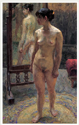 FEMALE IN FRONT OF THE MIRROR by Shengqui Shen - Auction record, sale price, and art valuation. Compare with similar artists and explore comparable artworks.