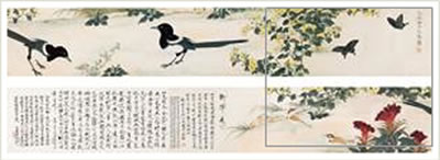 BIRDS AND FLOWERS IN AUTUMN