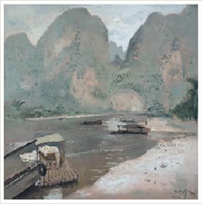 YANGSHUO RIVERVIEW IN JULY