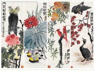 Flowers and Birds (4 works)