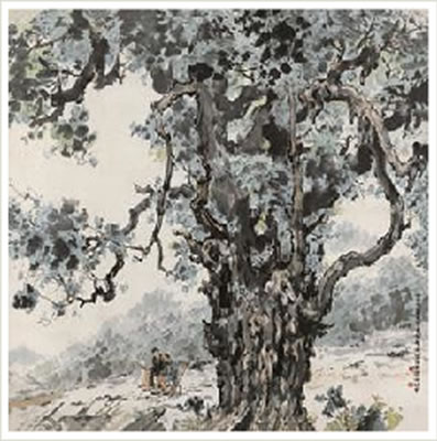 THE GRAND GINKGO TREE by Anzhi Zhang - Auction record, sale price, and art valuation. Compare with similar artists and explore comparable artworks.