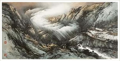MOUNTAIN RAIN by Mei Gu - Auction record, sale price, and art valuation. Compare with similar artists and explore comparable artworks.