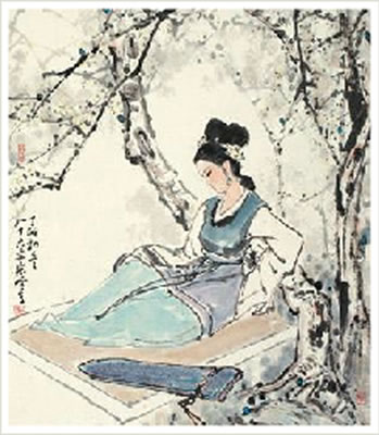 LADY PLAY GUQIN