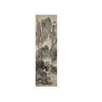 STREAM UNDER LOFTY PEAKS
