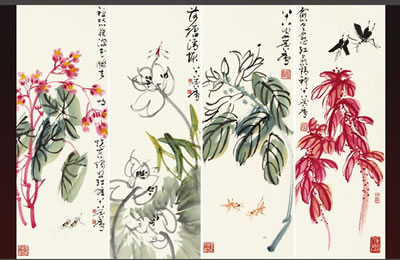 GRASSHOPPER AND FLOWERS by Linlu Xu - Auction record, sale price, and art valuation. Compare with similar artists and explore comparable artworks.